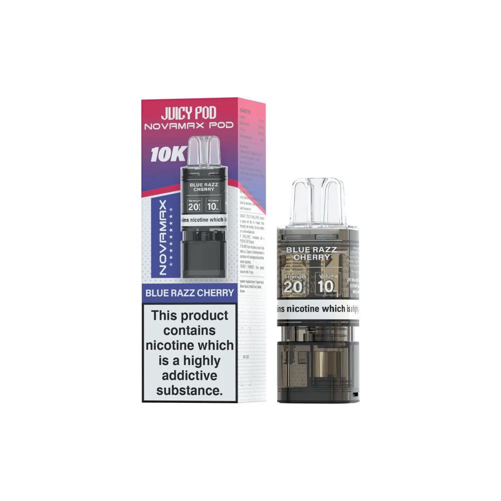 Juicy Pod Novamax 10K Replacement Pods – Box of 10 Juicy Pod